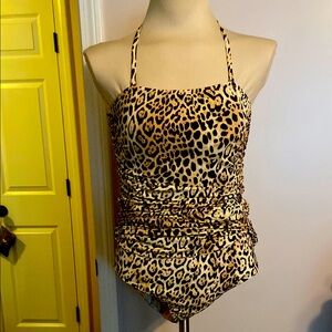 Victoria's Secret Brown and Black One Piece Swimsuit